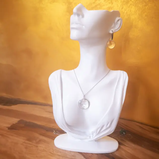 Orecchini Crystal Clarity: Vetro Cristallo Trasparente