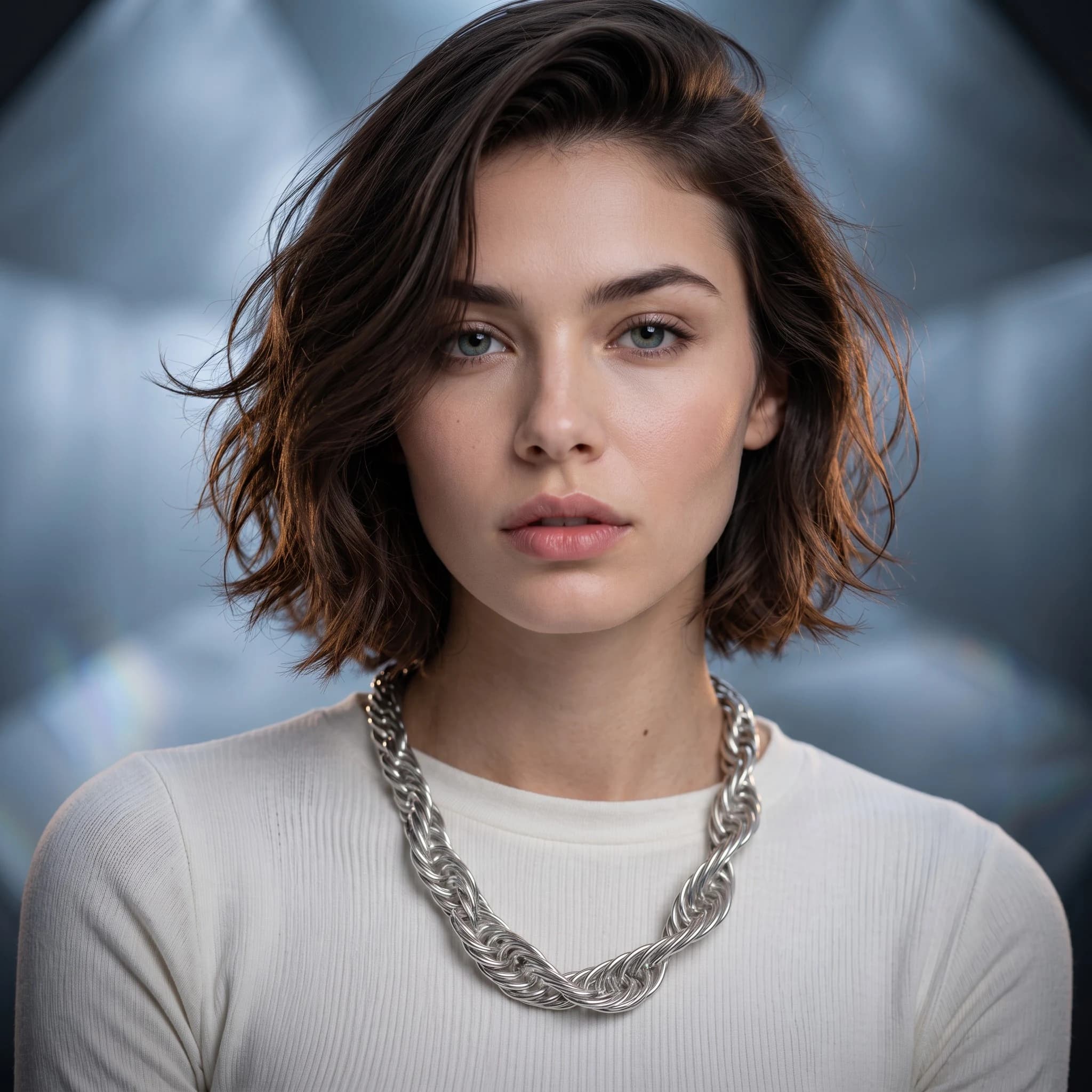 Semplicità Distinta: Collana A Catena In Alluminio — foto 1